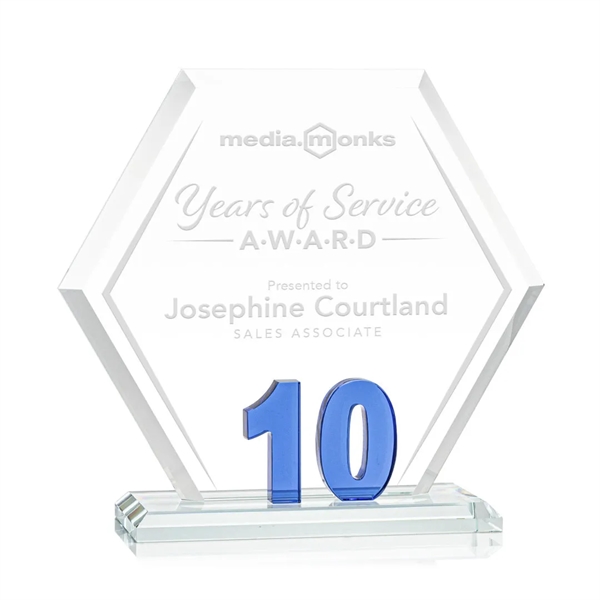 Mark a milestone in your organization with our Starfire Crystal hexagon... from ASI 84592 St Regis Group / St Regis