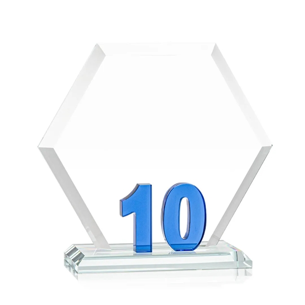 Mark a milestone in your organization with our Starfire Crystal hexagon... from ASI 84592 St Regis Group / St Regis