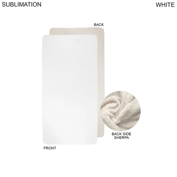 Stock Plaid Design Plush Sherpa Lined Micro Mink Throw, 30"x60", Sublimated... from ASI 53509 FIEL-Fairdeal Import & Export / FIEL