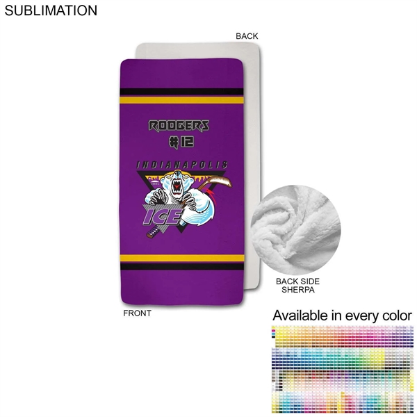 Team Blanket in Plush Sherpa Lined Micro Mink, 30x60, Stadium size,... from ASI 53509 FIEL-Fairdeal Import & Export / FIEL