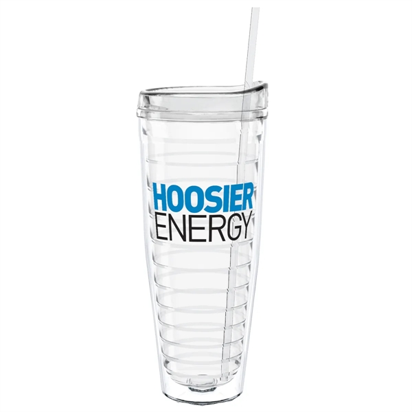 Double-wall insulated, clear Tritan™ tumbler. Includes choice of Turn Tab or... from ASI 73871 Next Promotions LLC