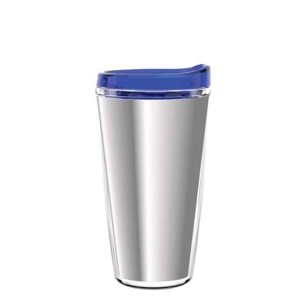 Double-wall insulated, clear Tritan™ tumbler with chrome insert available in 16... from ASI 73871 Next Promotions LLC