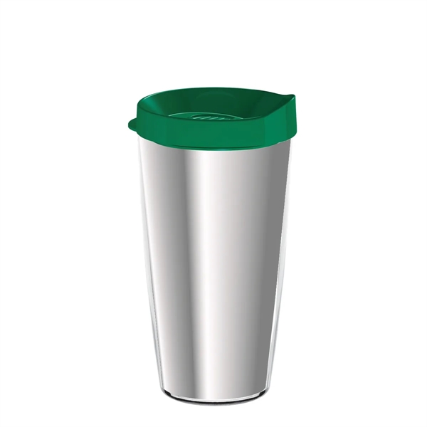 Double-wall insulated, clear Tritan™ tumbler with chrome insert available in 16... from ASI 73871 Next Promotions LLC