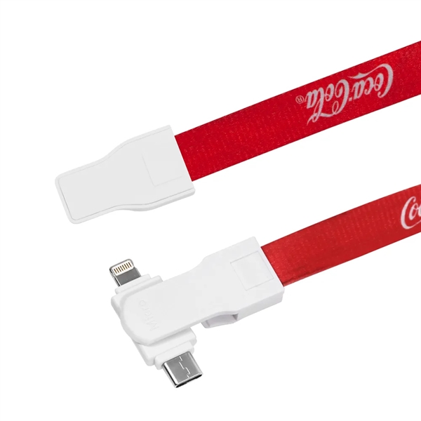 900mm Lanyard, 3 in1 charging cable with USB tip on one... from ASI 90154 Sunjoy Group Inc