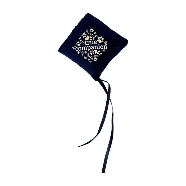 Poly-cotton cat toy pouch with kite tails and catnip embedded in... from ASI 92980 WOV-IN® / Promopet