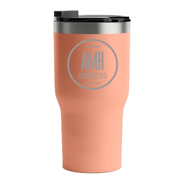 RTIC 20 ounce insulated stainless steel ringed tumbler with lid.... from ASI 74601 Calico