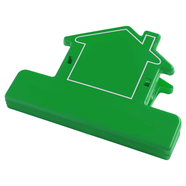 House shaped utility clip that holds food bags closed and document... from ASI 52840 Evans Manufacturing