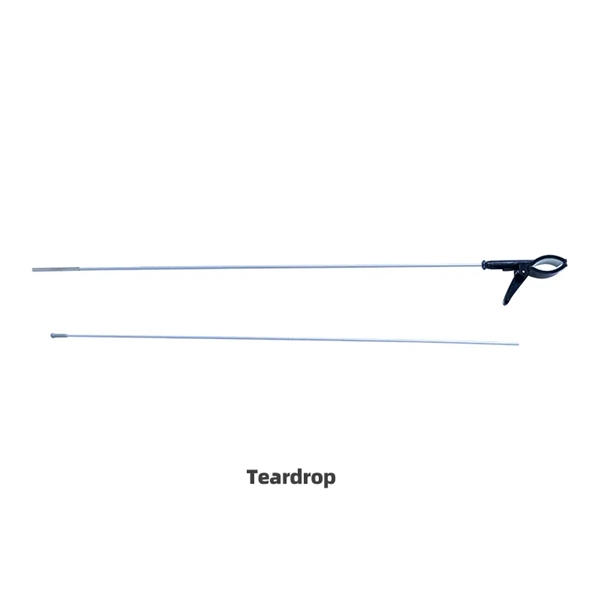 11.2" x 22.3" single-sided teardrop-shaped custom banner. Free shipping.... from ASI 36558 Aprons, Etc.