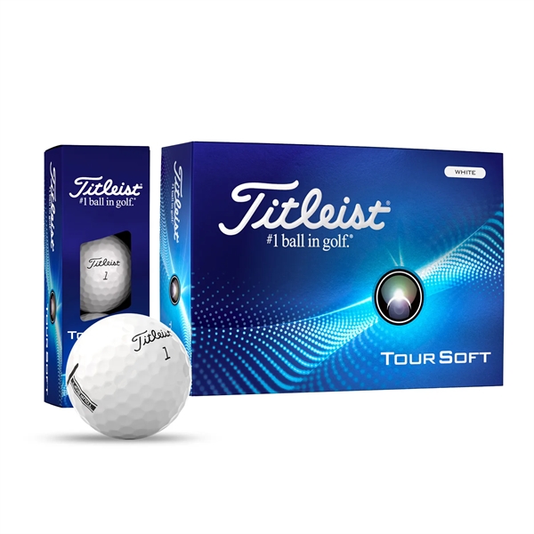 Titleist Tour Soft golf balls; Box contains 12 white balls and... from ASI 38120 Ball Pro / Diversified Quality Kitchenware