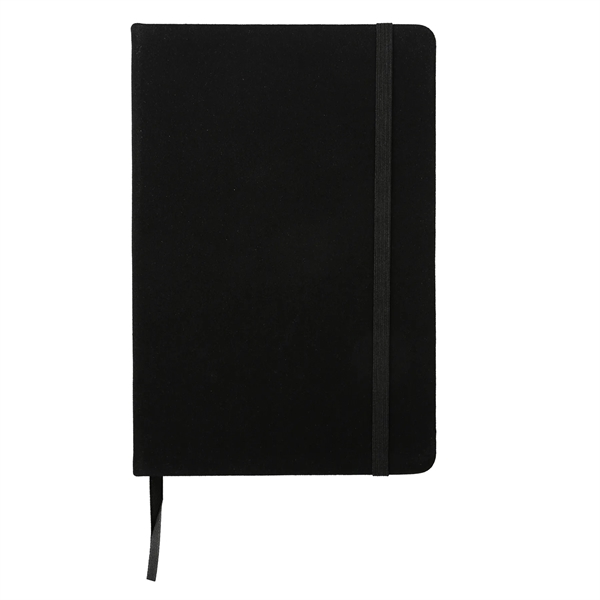 Suede fabric journal with 80 lined sheets of paper and a... from ASI 52840 Evans Manufacturing