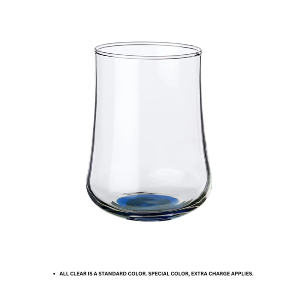 Elegant stemless rose bud glasses, 15.5 oz. plus 1 color silkscreen... from ASI 37218 Athena Promo (tm)