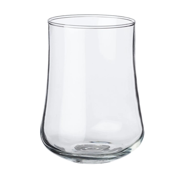 Elegant stemless rose bud glasses, 15.5 oz. plus 1 color silkscreen... from ASI 37218 Athena Promo (tm)