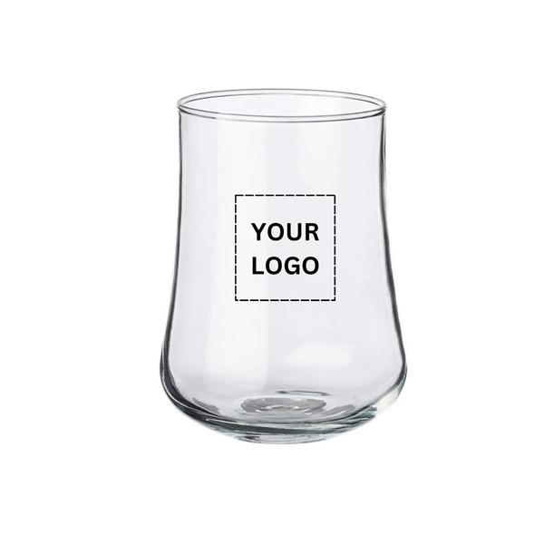 Elegant stemless rose bud glasses, 15.5 oz. plus 1 color silkscreen... from ASI 37218 Athena Promo (tm)