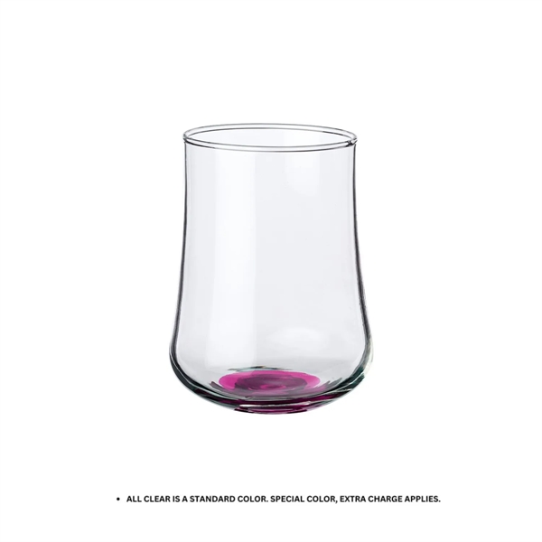 Elegant stemless rose bud glasses, 15.5 oz. plus 1 color silkscreen... from ASI 37218 Athena Promo (tm)