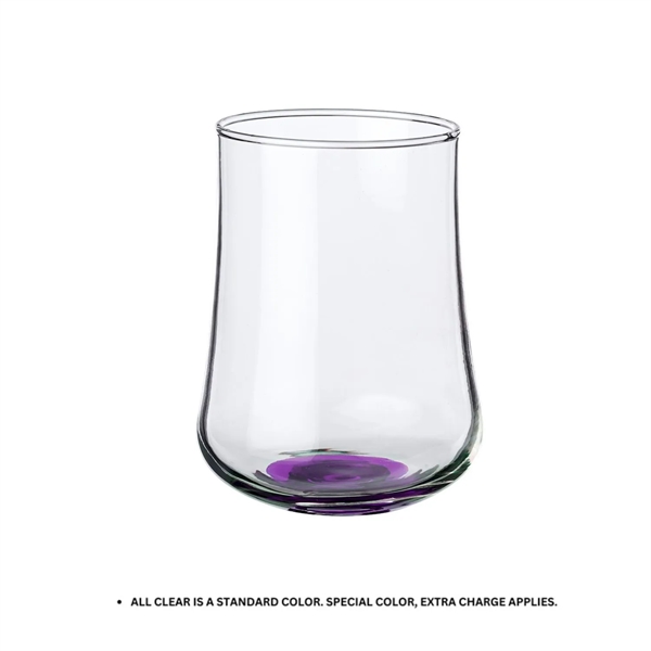 Elegant stemless rose bud glasses, 15.5 oz. plus 1 color silkscreen... from ASI 37218 Athena Promo (tm)