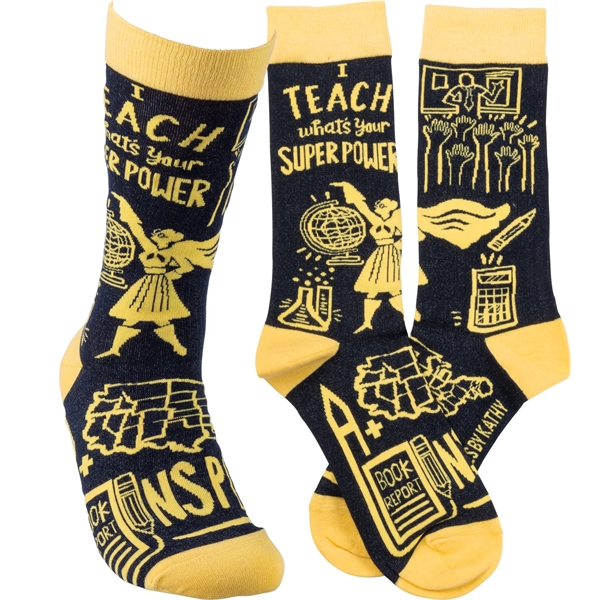 Teacher Theme Socks... from ASI 89971 Stuff A Mug