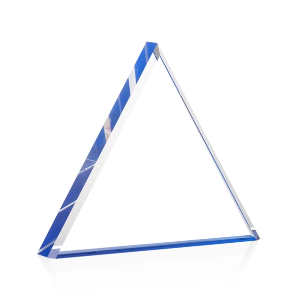 The brilliant **1" thick** freestanding Brighton Pyramid Sapphire Acrylic VividPrint™ Award... from ASI 84592 St Regis Group / St Regis
