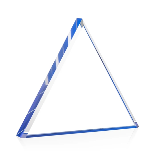 The brilliant **1" thick** freestanding Brighton Pyramid Sapphire Acrylic VividPrint™ Award... from ASI 84592 St Regis Group / St Regis