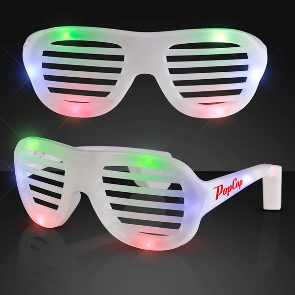 Blank or imprinted. Promotional light up slotted sunglasses.... from ASI 34194 ALightPromos / Alight Promotional Products