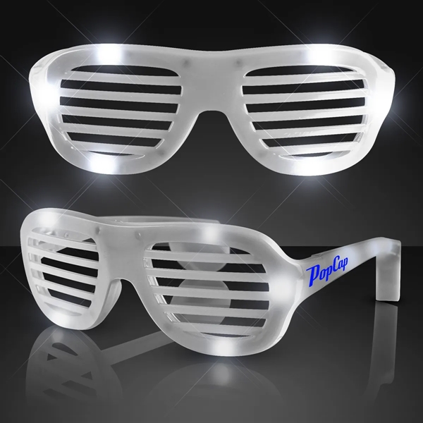 Blank or imprinted. Promotional light up slotted sunglasses.... from ASI 34194 ALightPromos / Alight Promotional Products