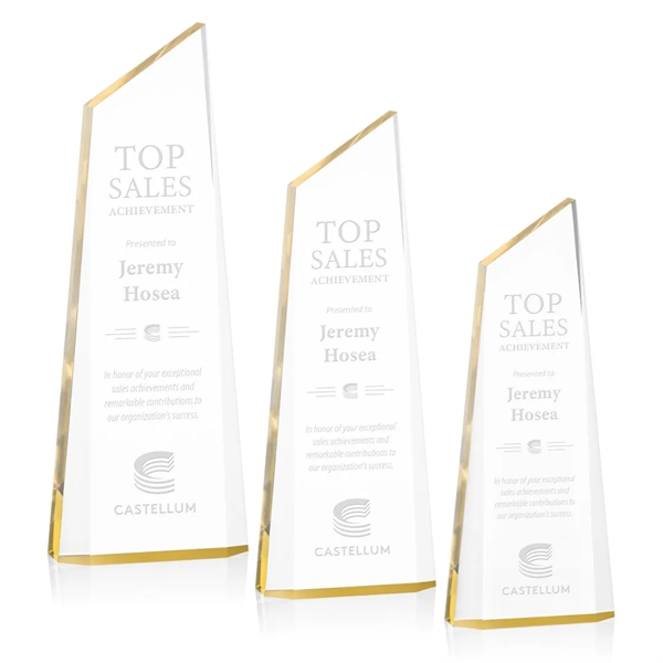 The exquisite Hudson Award is a tall award with beveled sides... from ASI 84592 St Regis Group / St Regis