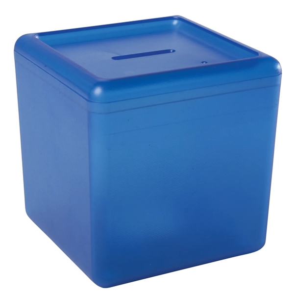 Square shaped bank with money slot on top.... from ASI 52840 Evans Manufacturing