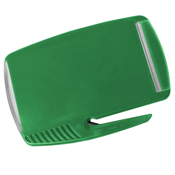 Letter opener and staple remover, holds standard business card.... from ASI 52840 Evans Manufacturing