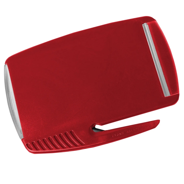 Letter opener and staple remover, holds standard business card.... from ASI 52840 Evans Manufacturing