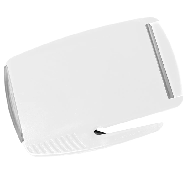 Letter opener and staple remover, holds standard business card.... from ASI 52840 Evans Manufacturing