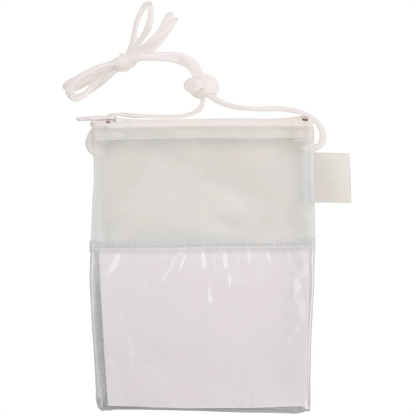 Badge holder with adjustable toggle, front pocket, back pocket and side... from ASI 52840 Evans Manufacturing