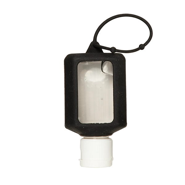 1 oz. clear bottle of citrus-scented hand sanitizer with a silicone... from ASI 52840 Evans Manufacturing