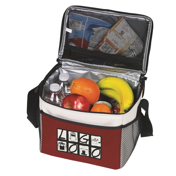 Tri-Color 8 bottle cooler made of poly + PU. Insulated, heat-sealed... from ASI 46420 Continental Mkting Svc Inc