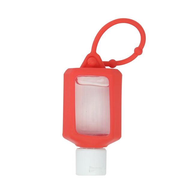 1 oz. clear bottle of citrus-scented hand sanitizer with a silicone... from ASI 52840 Evans Manufacturing