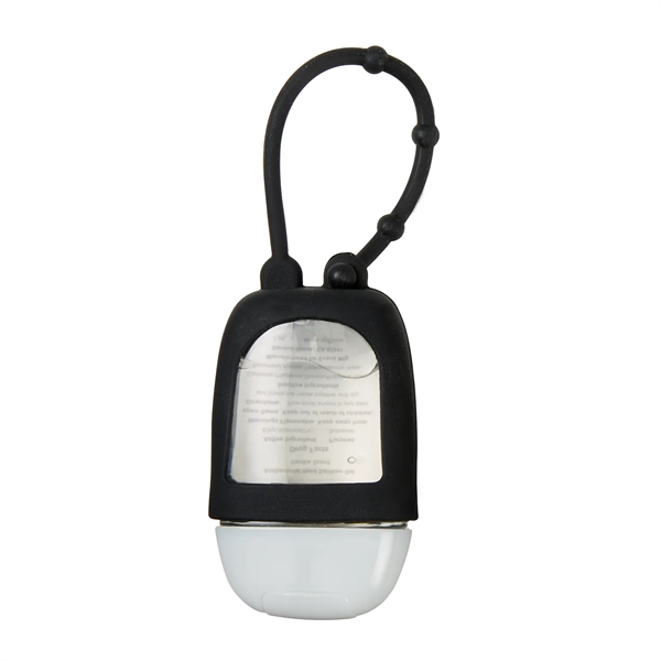 1 oz. travel size sanitizer gel in a silicone case with... from ASI 52840 Evans Manufacturing