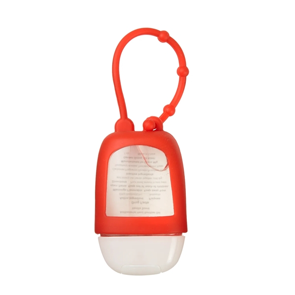 1 oz. travel size sanitizer gel in a silicone case with... from ASI 52840 Evans Manufacturing