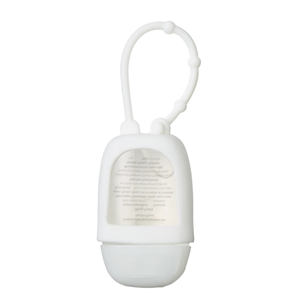 1 oz. travel size sanitizer gel in a silicone case with... from ASI 52840 Evans Manufacturing