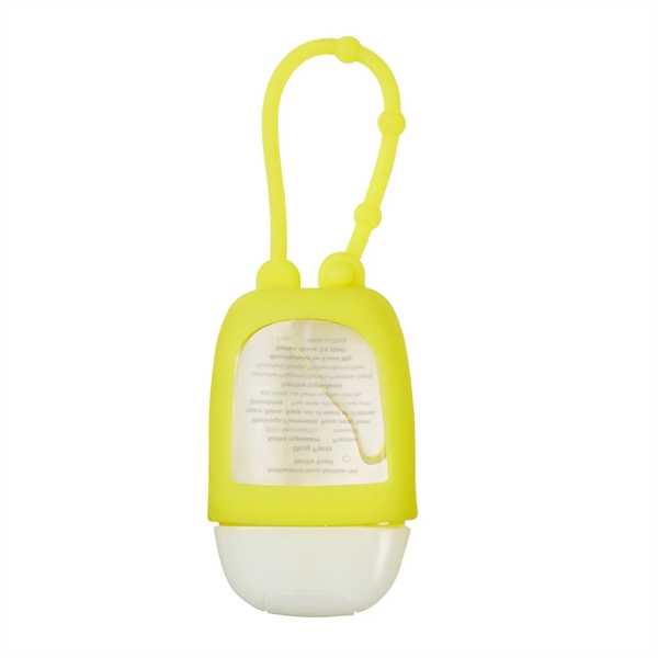 1 oz. travel size sanitizer gel in a silicone case with... from ASI 52840 Evans Manufacturing