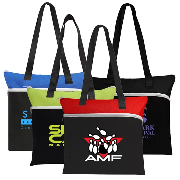 Poly Large Zipper Tote Bag... from ASI 31517 Admart Products / Admart Line