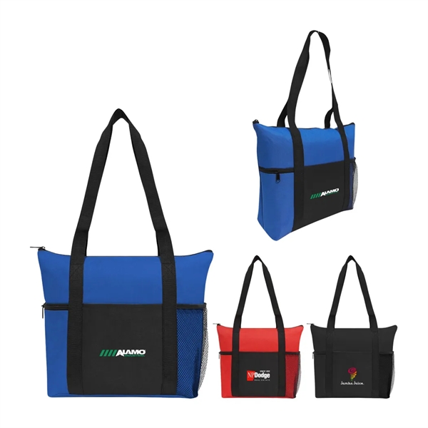 Poly Large Zipper Tote Bag... from ASI 31517 Admart Products / Admart Line