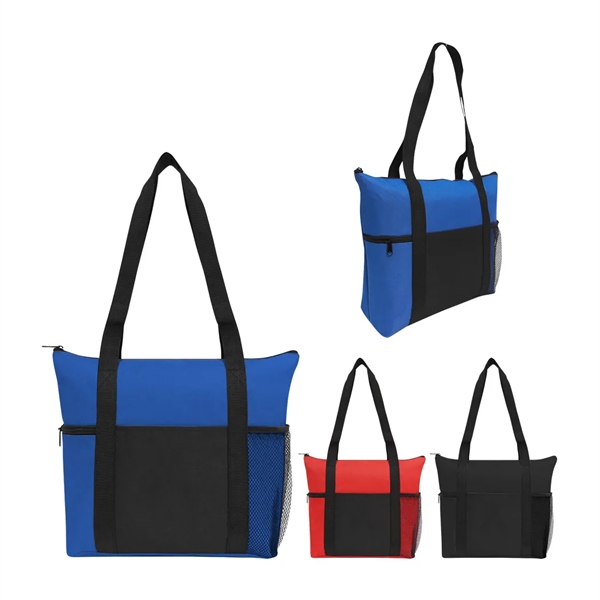Poly Large Zipper Tote Bag... from ASI 31517 Admart Products / Admart Line