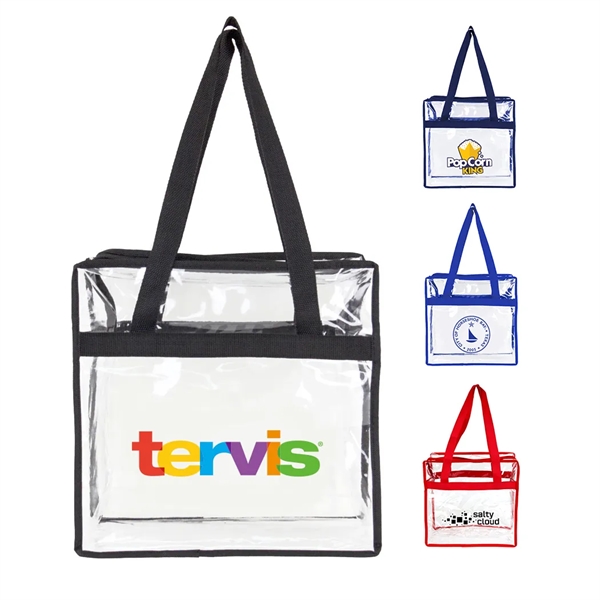 Clear Zippered Tote Bag... from ASI 31517 Admart Products / Admart Line