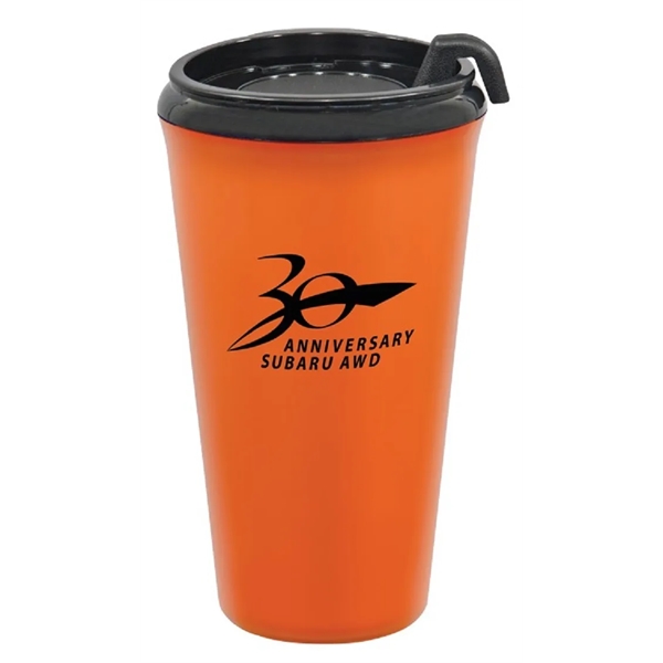 Double-wall insulated polypropylene 16 oz. Infinity Tumbler! Includes spill-resistant, snap-on lid... from ASI 73871 Next Promotions LLC