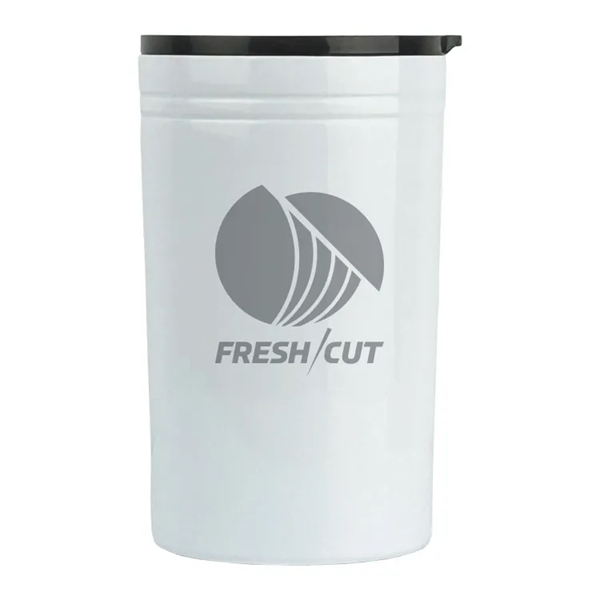 12oz. stainless steel tumbler/insulator. Can be used as a tumbler or... from ASI 73871 Next Promotions LLC
