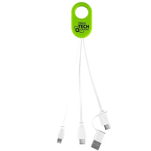 5-in-1 charging cable with Micro USB and Type-C connectors.... from ASI 62660 Innovation Line