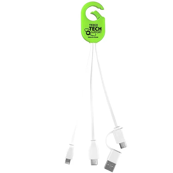 5-in-1 charging cable with Micro USB and Type-C connectors.... from ASI 62660 Innovation Line