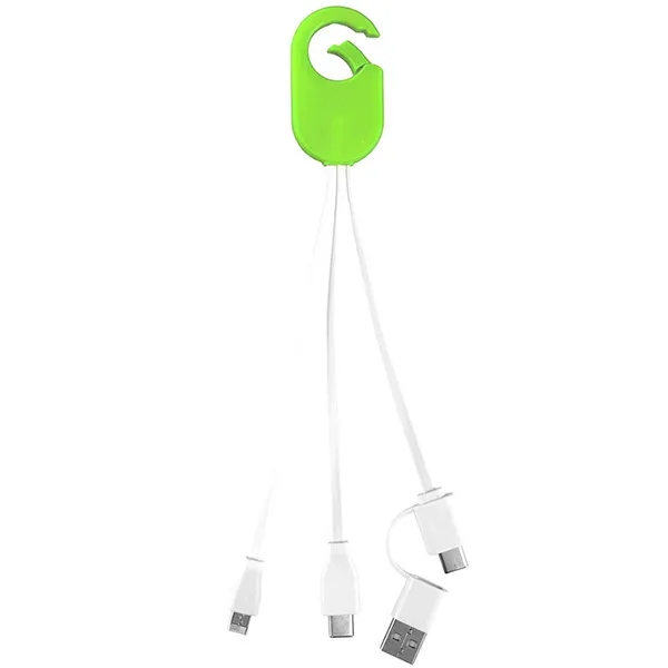 5-in-1 charging cable with Micro USB and Type-C connectors.... from ASI 62660 Innovation Line