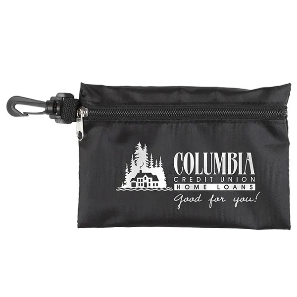 12 piece safety kit with a zippered pouch and carabineer attachment.... from ASI 62660 Innovation Line