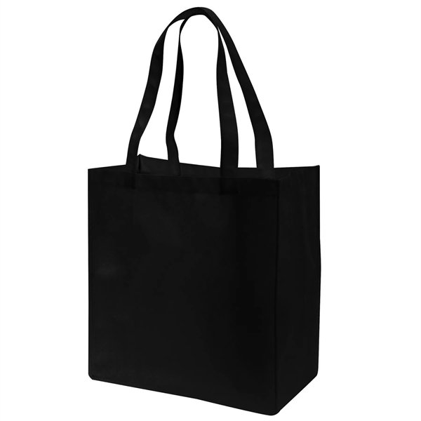 Large non-woven tote bag with handles and gusset; made of 100GM... from ASI 39820 Opusline (Benmex) / Opus Line