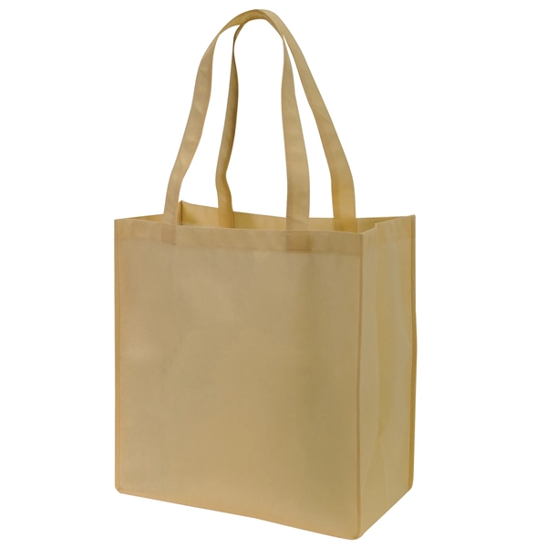 Large non-woven tote bag with handles and gusset; made of 100GM... from ASI 39820 Opusline (Benmex) / Opus Line