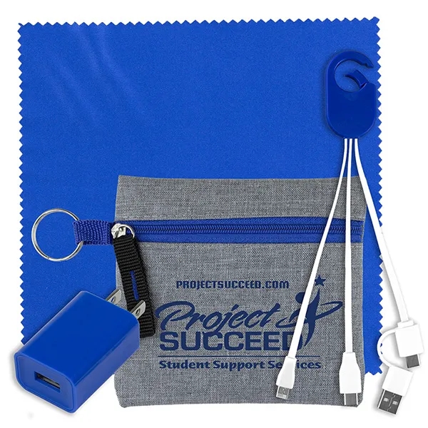 Mobile Tech Kit with 6" microfiber cloth, charging cable with MicroUSB... from ASI 62660 Innovation Line